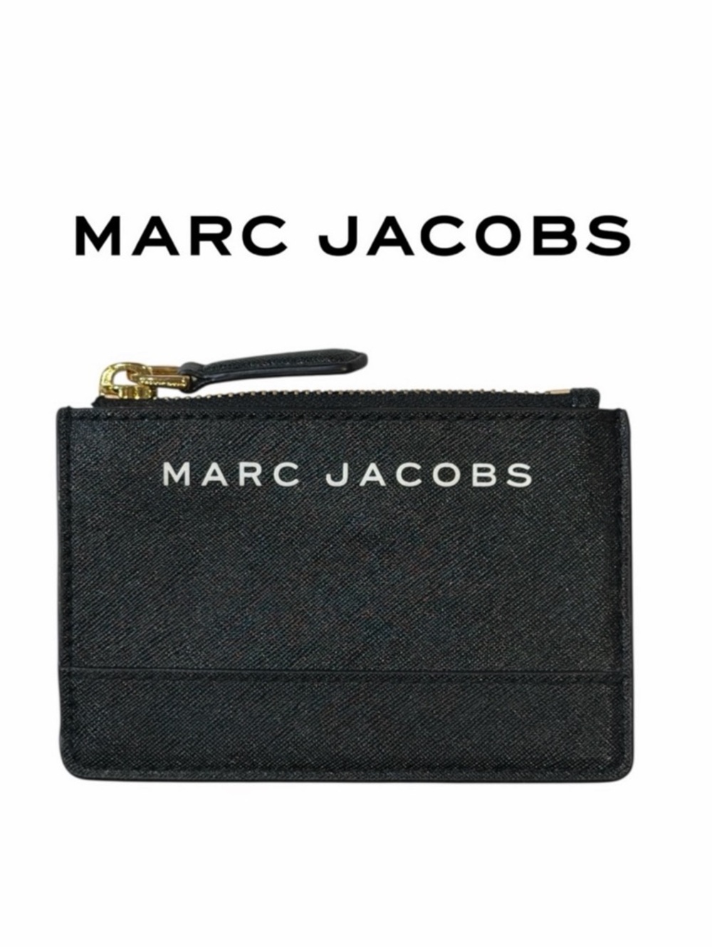 Marc Jacobs Black Saffiano Leather Card‎ Holder